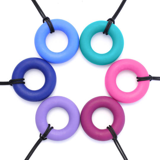 ARK’s Chewable Ring Necklace - Teal ( Medium)